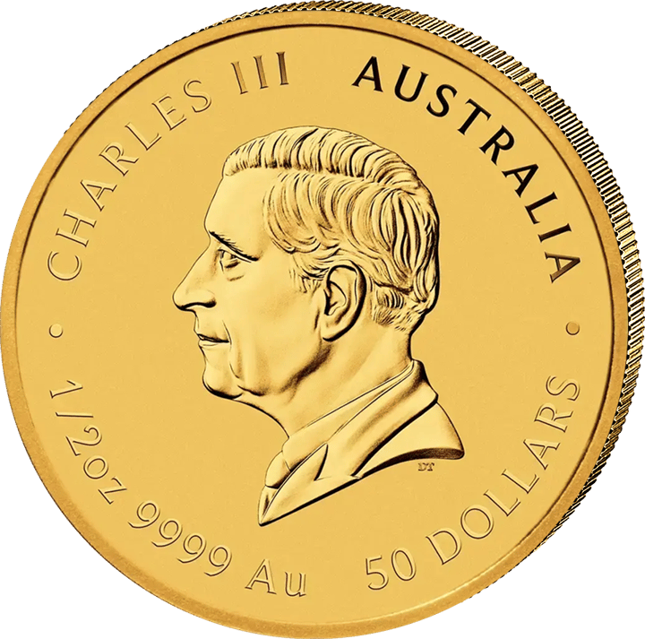 Abbildung der Wertseite: König Charles III. im Profil, Umschrift CHARLES III und AUSTRALIA, unten der Nennwert