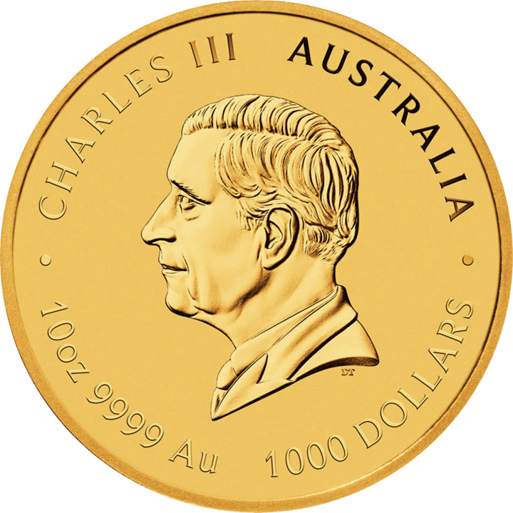 Abbildung der Wertseite: König Charles III. im Profil, Umschrift CHARLES III und AUSTRALIA, unten der Nennwert