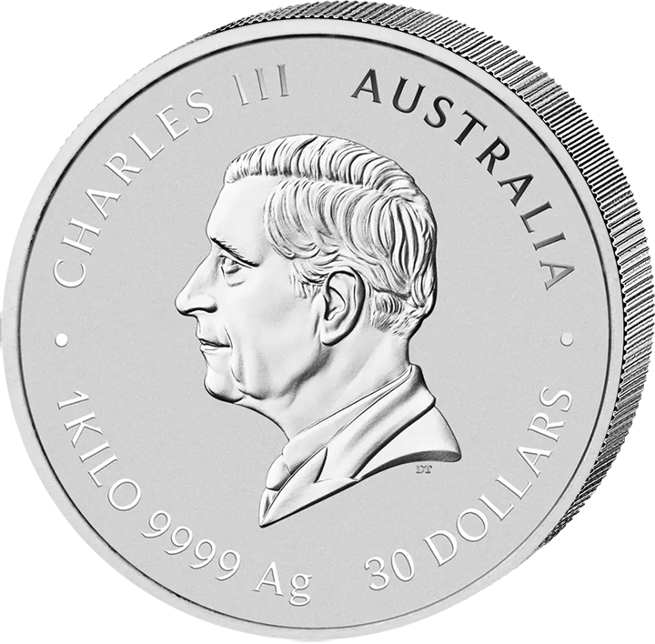 Imagen de la cara de la efigie: el rey Charles III de perfil, la leyenda CHARLES III y AUSTRALIA, abajo el valor nominal