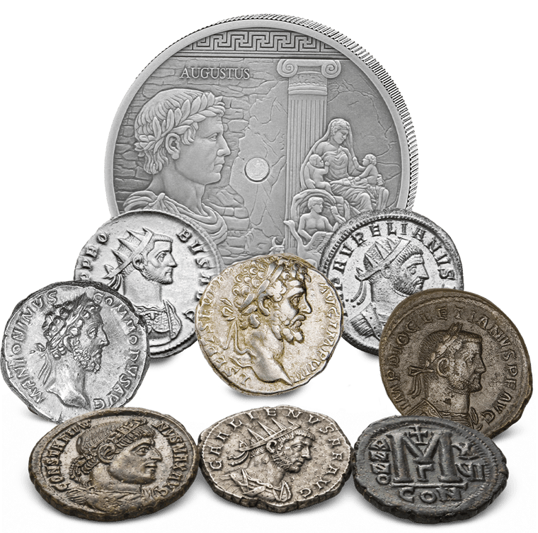 Die Stücke der Kollektion Imperium Romanum - 600 Jahre Kollektion (von Augustus bis Justinian)