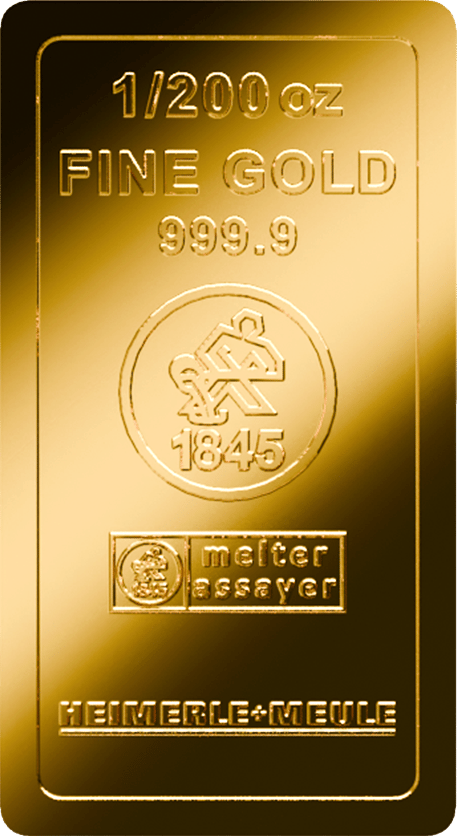 1/200 Unze Goldbarren Heimerle und Meule