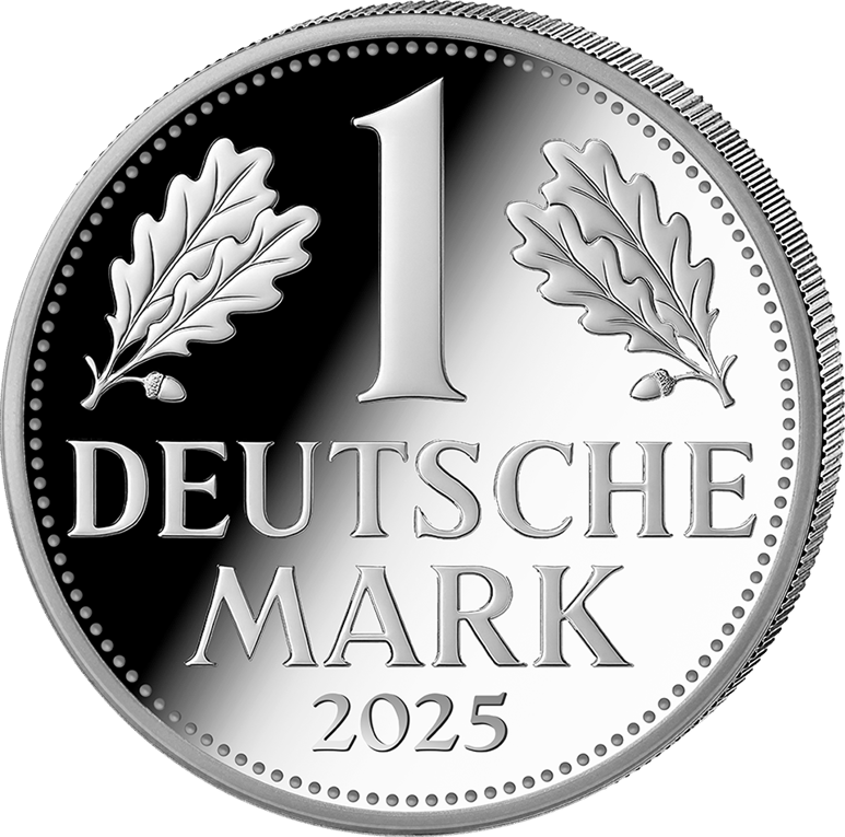 1 Unze Silber Deutsche Mark 2025 (Auflage: 5.000 | Polierte Platte)