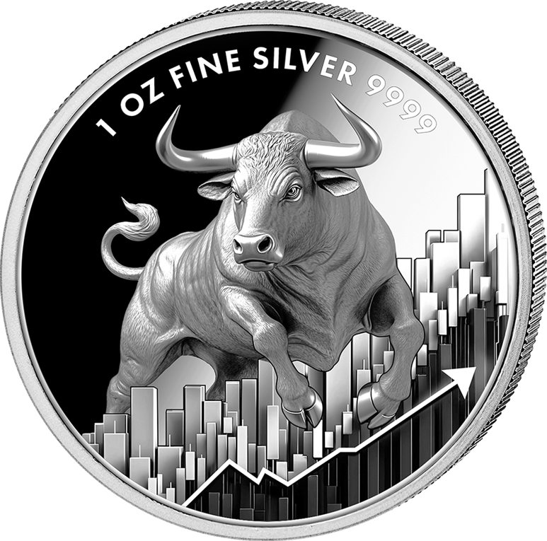 1 Unze Silber Bulle und Bär 2025 (Auflage: 1.000 | Polierte Platte)
