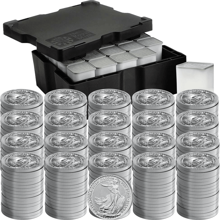 320 x 1/10 Unze Silber Britannia 2026