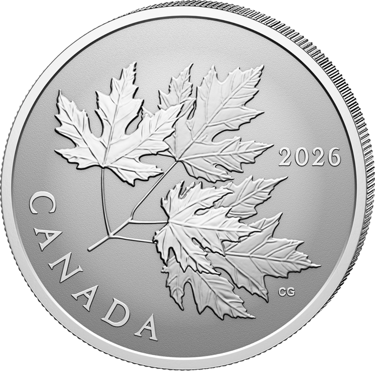 1/2 Unze Silber Gleaming Maple Leaves 2026 (Auflage: 25.000 | Reverse Proof)
