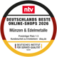 Deutschlands Beste Online-Shops 2026 - Münzen & Edelmetalle - Preisträger Platz 1-3 (ntv & DISQ)
