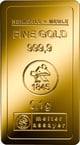 0,1g Goldbarren Heimerle und Meule (Kettner Edelmetalle)