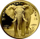 1/4 Unze Gold African Animals Elefant PP