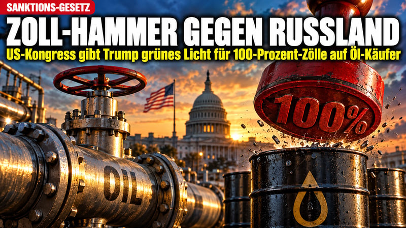 100-Prozent-Zölle als Waffe: Kongress liefert Trump den Öl-Hebel