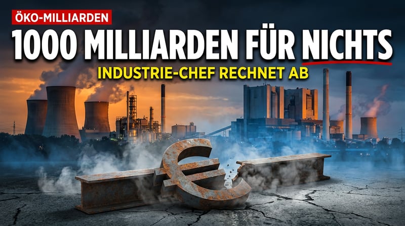 „1000 Milliarden für nichts“ – Ein Industrieboss zieht die Bilanz des deutschen Öko-Wahns