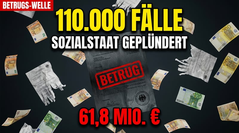 110.000 Betrugsfälle: Wie der deutsche Sozialstaat systematisch geplündert wird