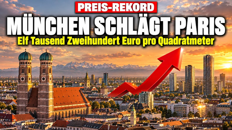 11.200 Euro pro Quadratmeter: München hängt sogar Paris ab!