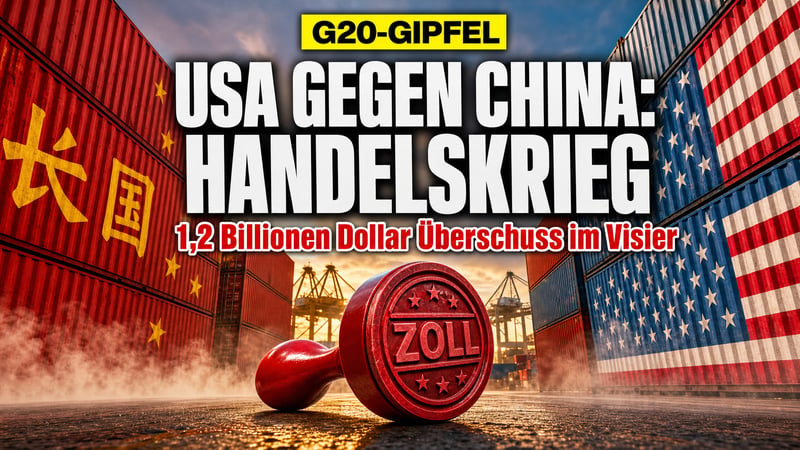 1,2 Billionen Dollar: Bessent stellt China vor dem G20-Gipfel an den Pranger