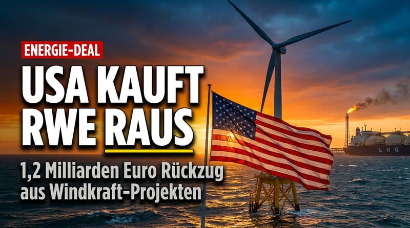 1,2 Milliarden für den Rückzug: Washington kauft RWE aus dem Offshore-Traum heraus – und Berlin schweigt betreten