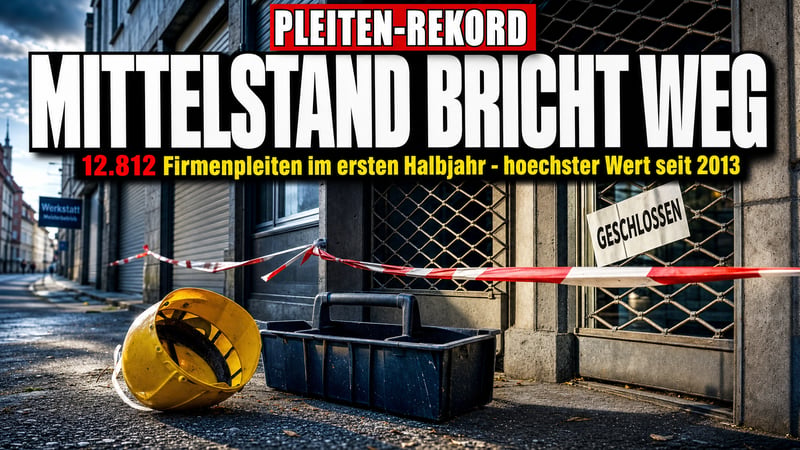 12.812 Firmenpleiten: Deutschlands Mittelstand bricht weg