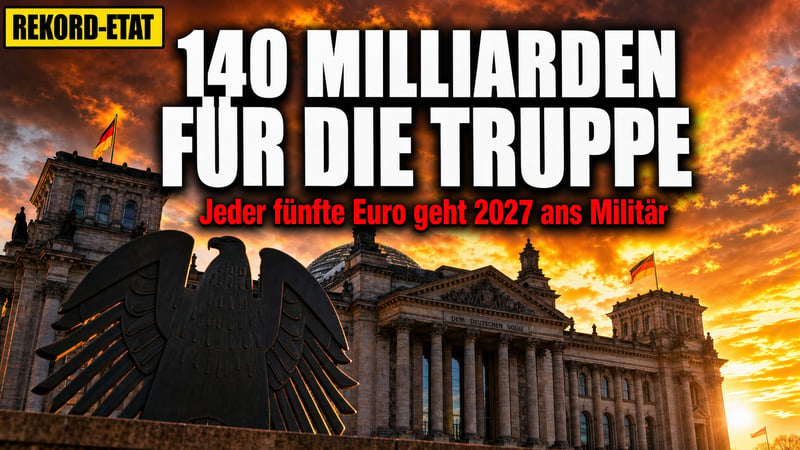 140 Milliarden für die Truppe: Jeder fünfte Euro geht 2027 ans Militär