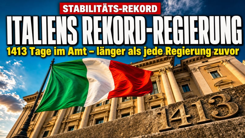 1413 Tage: Meloni bricht den Rekord â und Berlin schaut alt aus