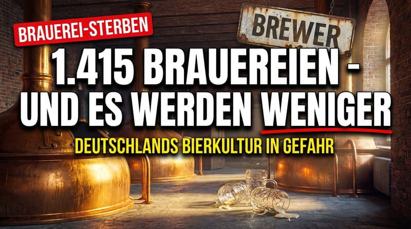 1.415 Brauereien – und jedes Jahr werden es weniger: Wie Deutschland sein flüssiges Kulturgut verliert