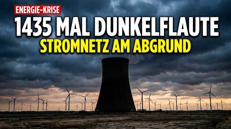 1435 Mal Dunkelflaute: Wie die Energiewende das deutsche Stromnetz an den Abgrund führt