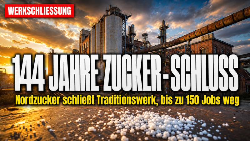 144 Jahre Zucker – dann Schluss: Konzern macht Traditionswerk dicht