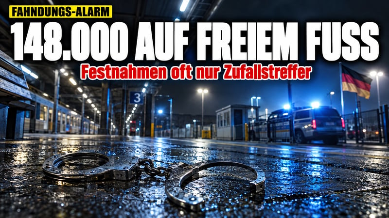 148.000 Gesuchte auf freiem Fuß: Wenn Festnahmen Glückssache werden