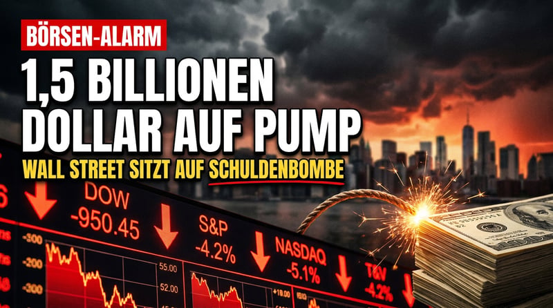1,5 Billionen Dollar auf Pump: Die Wall Street sitzt auf einer Schuldenbombe mit brennender Lunte