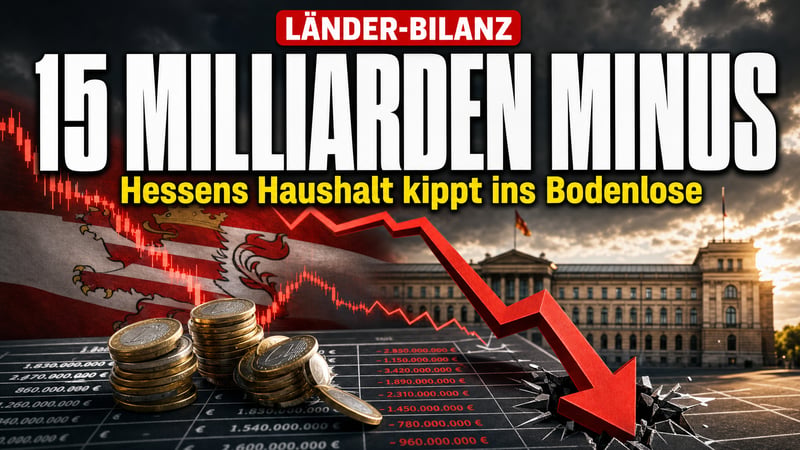 15 Milliarden Minus: Hessens Bilanz kippt ins Bodenlose
