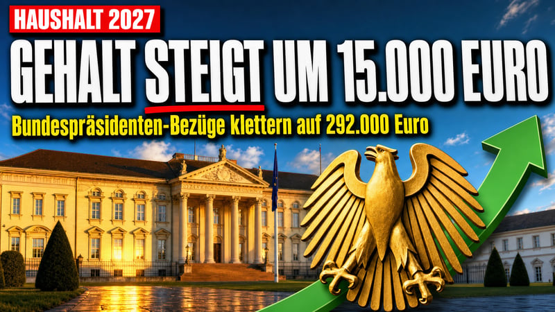 15.000 Euro mehr: Der Bundespräsident wird 2027 teurer