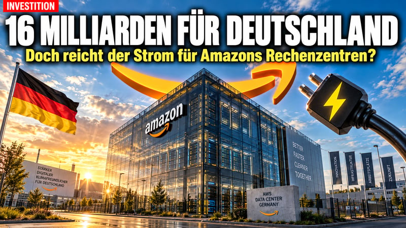 16-Milliarden-Wette: Amazon setzt auf Deutschland – doch reicht der Strom?