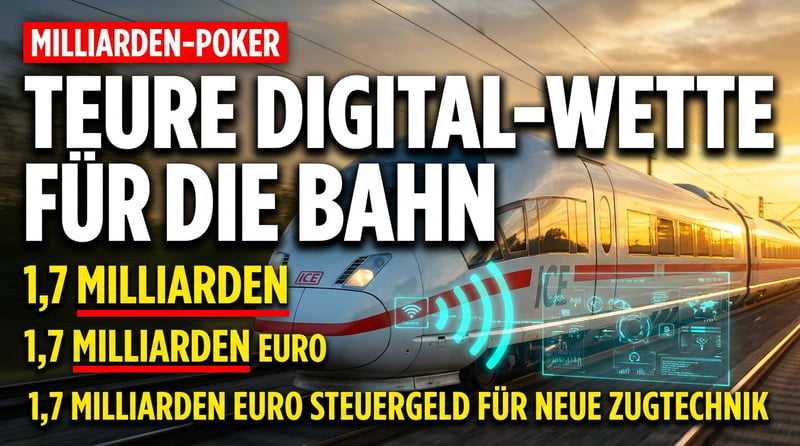 1,7 Milliarden für die Bahn: Neue Digitaltechnik soll richten, was jahrzehntelange Misswirtschaft zerstört hat