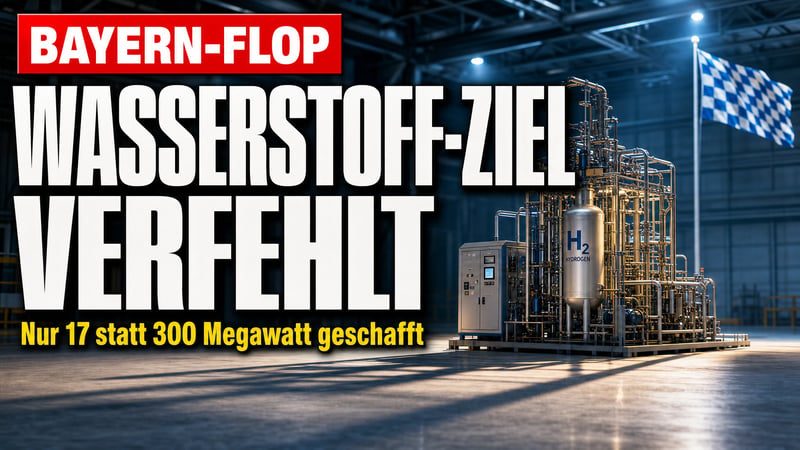 17 statt 300 Megawatt: Bayerns Wasserstoff-Traum platzt