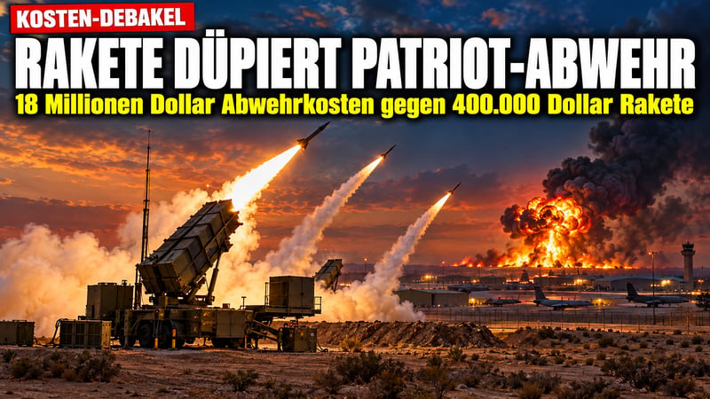 18 Millionen gegen 400.000: Irans Rakete düpiert Patriot-Abwehr!