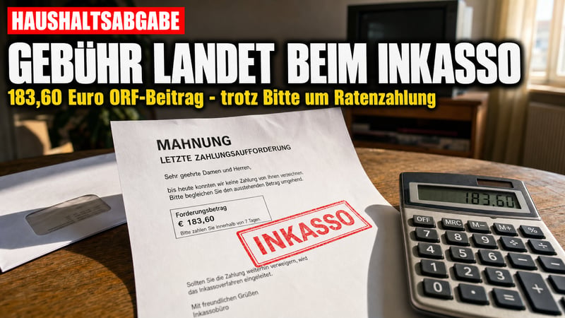 183,60 Euro: Wie eine Wiener Mutter im ORF-Inkasso landete