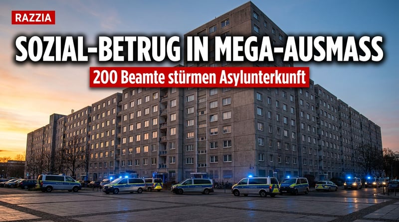 200 Beamte stürmen Hamburger Asylunterkunft: Wenn der Sozialstaat zur Selbstbedienungstheke verkommt