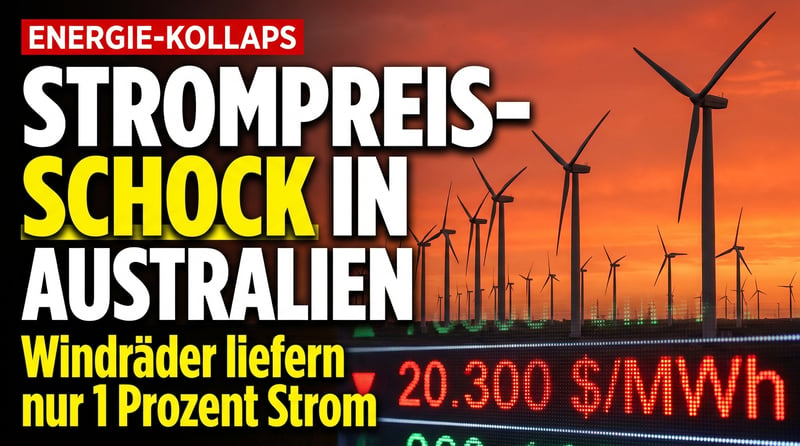 20.300 Dollar für eine Megawattstunde: Wie vier windstille Tage Südaustraliens Öko-Traum zerlegten