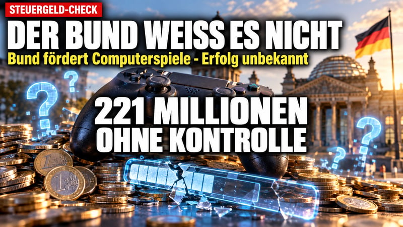 221 Millionen für Games: Der Bund weiß nicht, was daraus wurde!