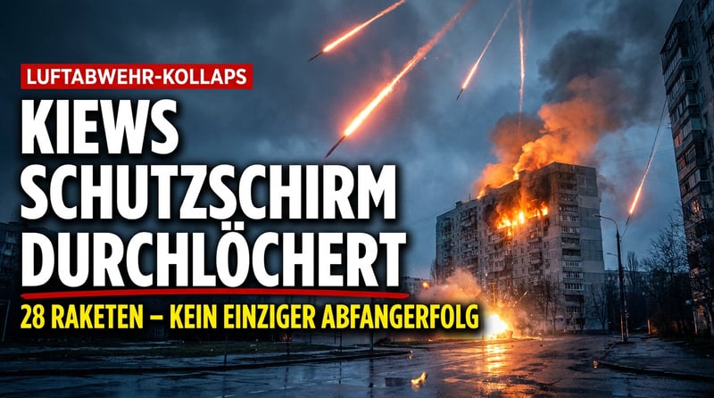 28 Raketen, null Abfangerfolge: Kiews Luftschirm ist zum Sieb geworden