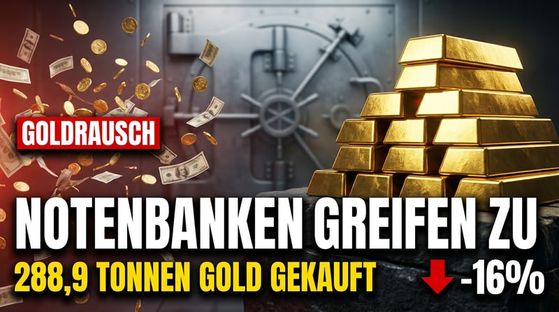 288,9 Tonnen im Ausverkauf: Warum die Notenbanken kaufen, wenn Privatanleger verkaufen