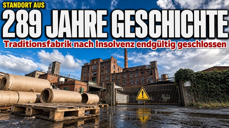 289 Jahre Papier – dann kam die Insolvenz: Traditionsfabrik ist Geschichte