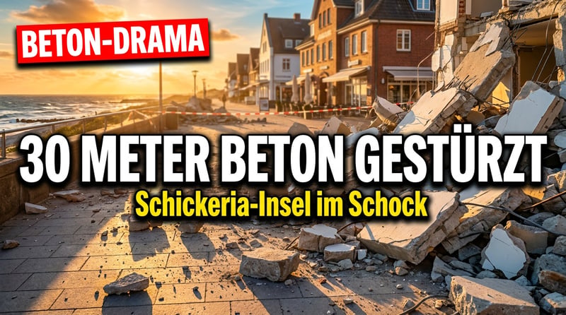 30 Meter Beton im freien Fall: Wenn auf der Schickeria-Insel Sylt die Fassade bröckelt