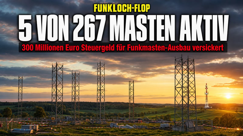 300 Millionen Euro, fünf Funkmasten: Der Funkloch-Flop des Bundes
