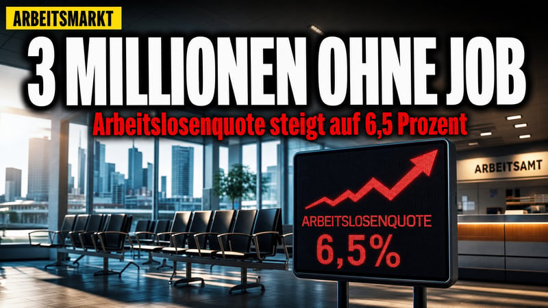 3,061 Millionen ohne Job: Der Arbeitsmarkt tritt auf der Stelle