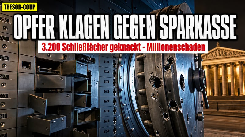 3.200 geknackte Schließfächer: Jetzt klagen die Opfer die Sparkasse an