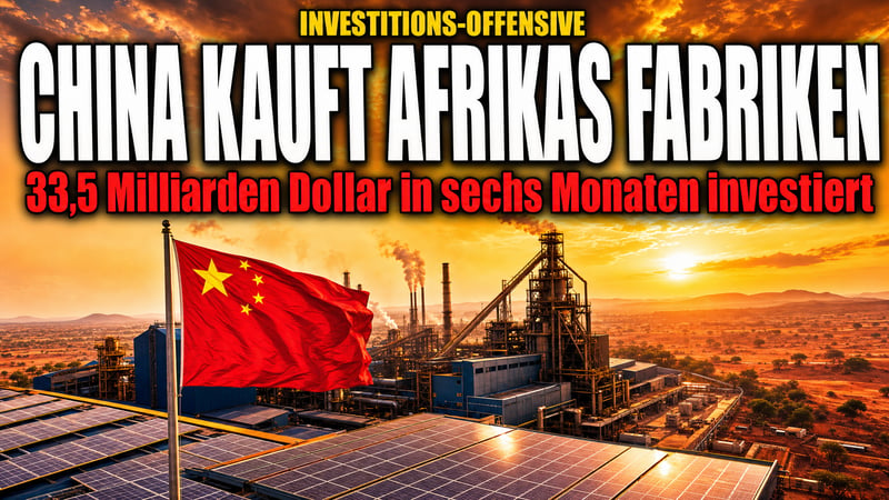 33,5 Milliarden in sechs Monaten: China greift nach Afrikas Fabriken