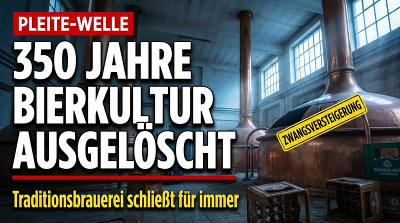 350 Jahre Braukunst ausgelöscht: Wie Deutschland sein flüssiges Kulturgut zu Grabe trägt