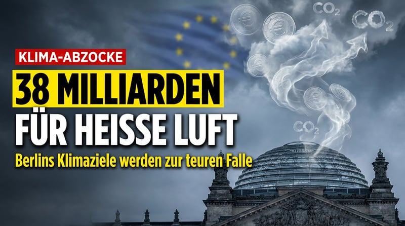 38 Milliarden für heiße Luft: Wie Berlin sich selbst in die Brüsseler Klimafalle manövrierte
