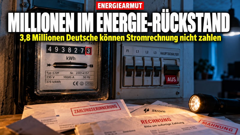 3,8 Millionen im Zahlungsrückstand: Deutschlands Energie-Schuldenfalle