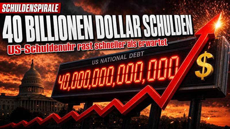 40 Billionen Dollar: Amerikas Schuldenuhr rast außer Kontrolle
