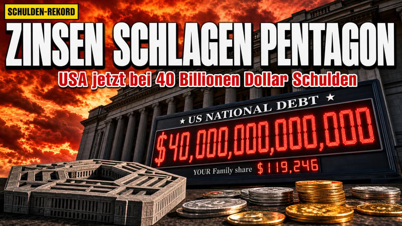 40 Billionen Dollar: Amerikas Zinslast schlägt das Pentagon