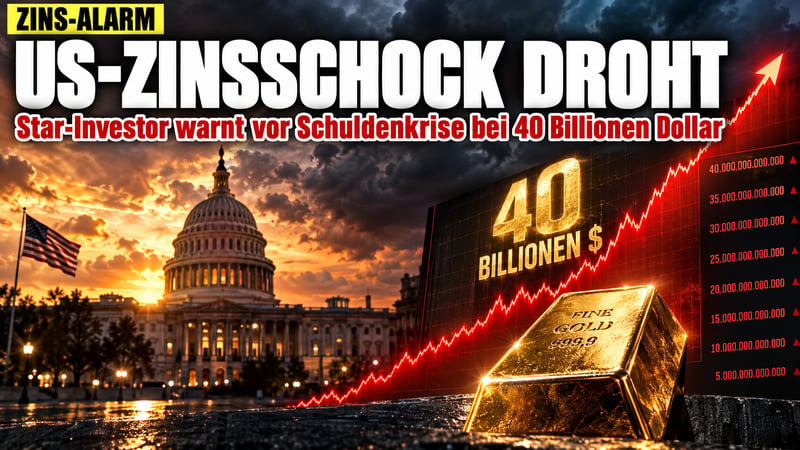 40 Billionen Schulden: Star-Investor warnt vor US-Zinsschock